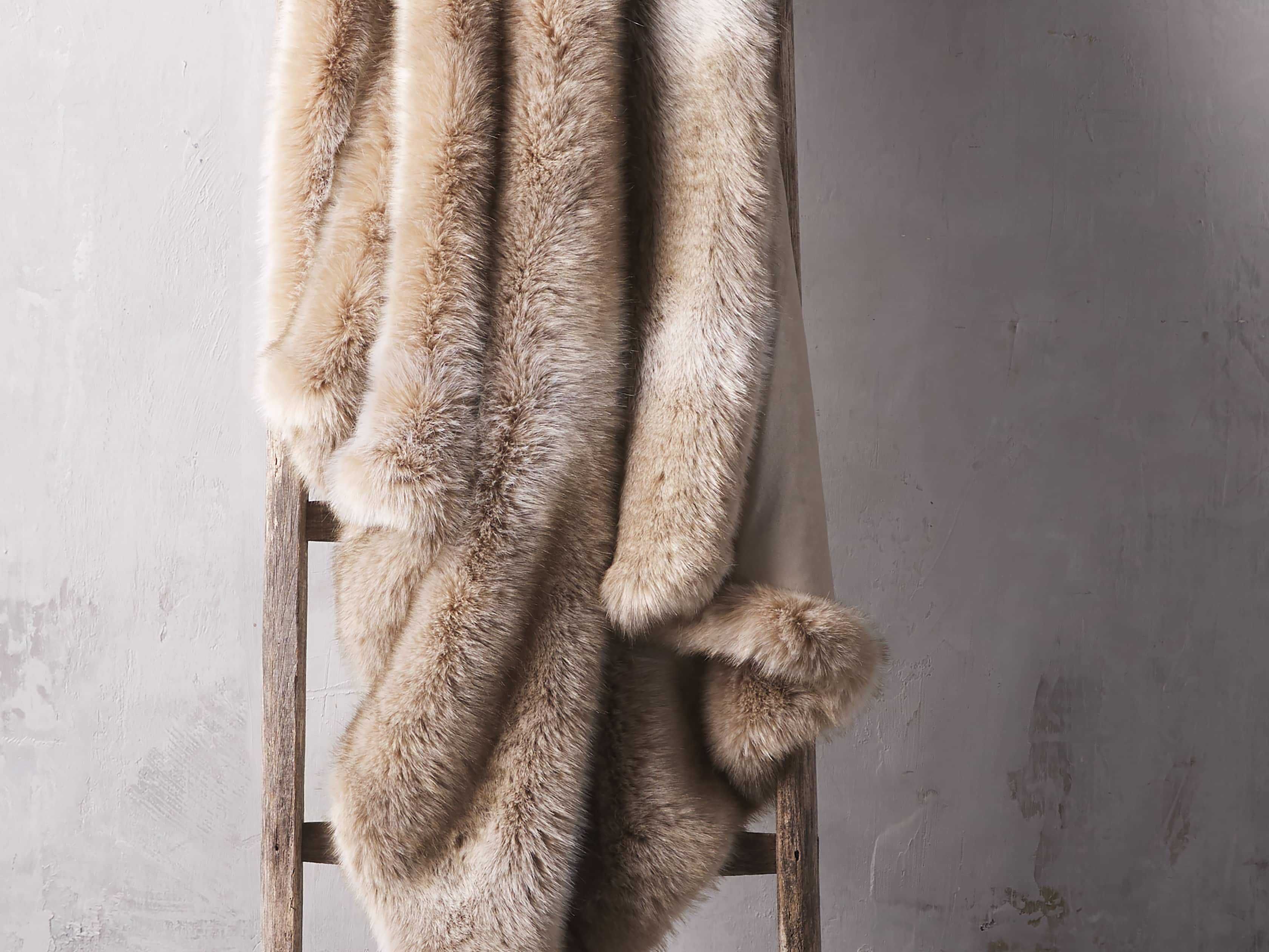 Luxe Faux Fur Throw | Arhaus