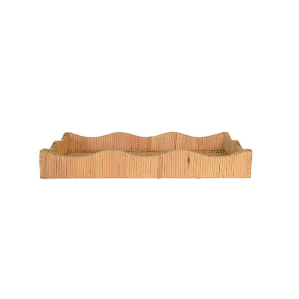Rectangle Scalloped Edge Tray In Rattan
     
  20% OFF | Scout & Nimble