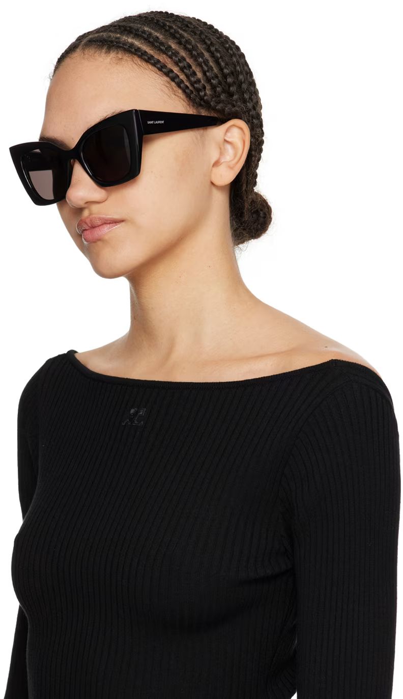 Black SL 552 Sunglasses | SSENSE