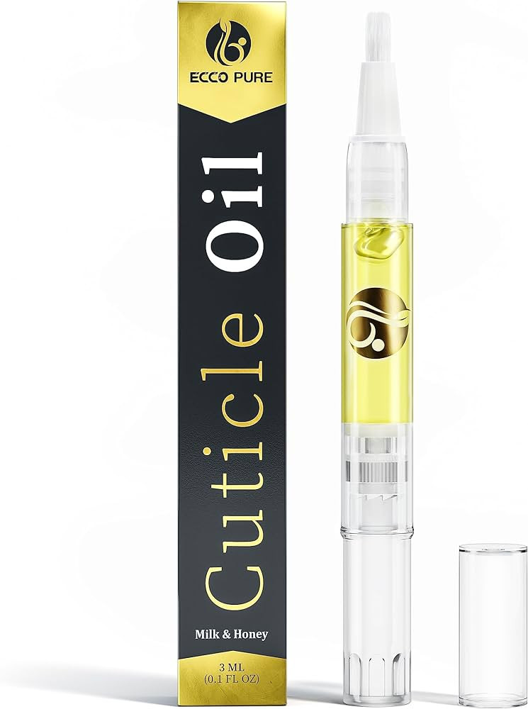 ECCO PURE Cuticle Oil Pen with Milk & Honey - Nail and Cuticle Protector - Nail Care and Nail Gro... | Amazon (US)