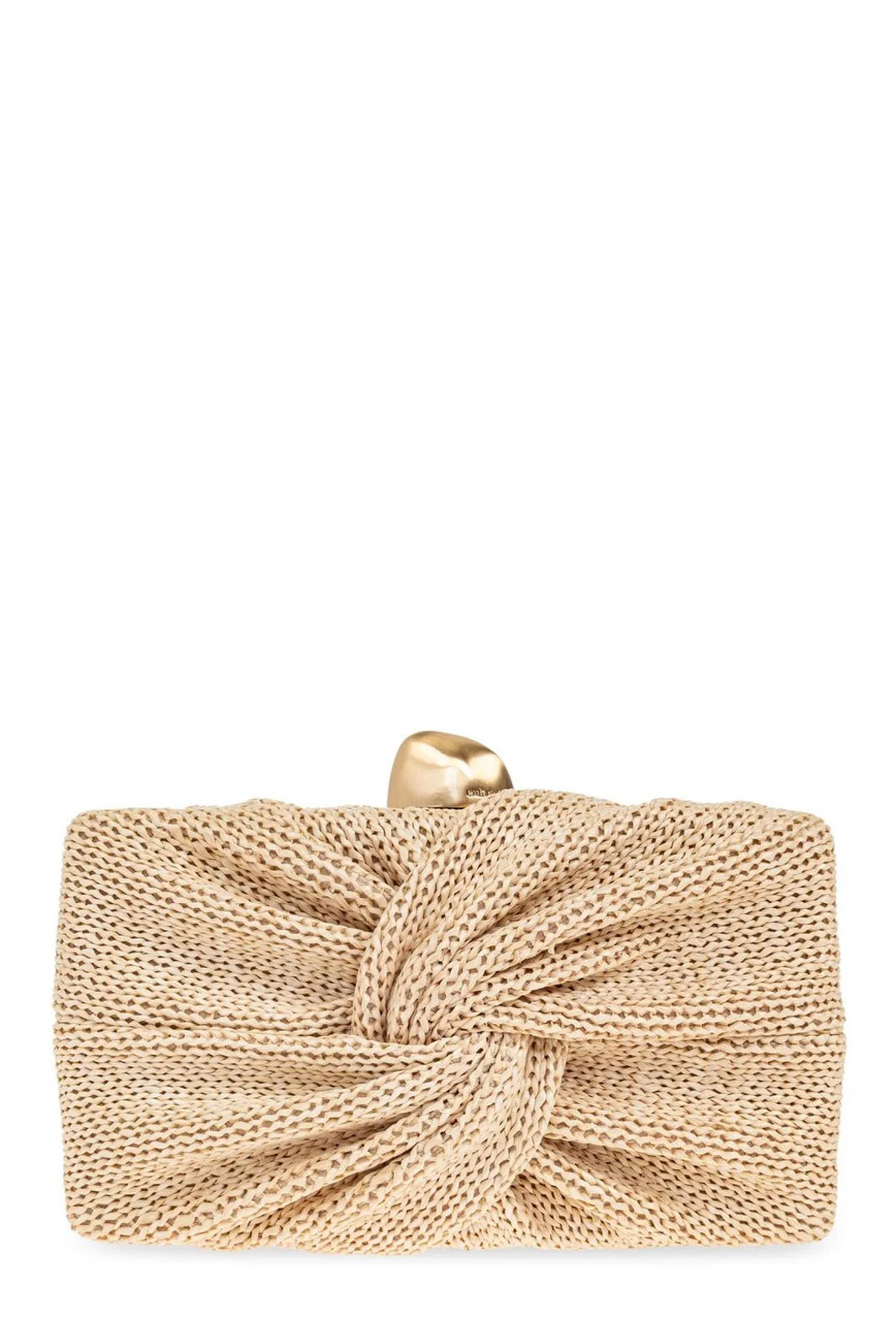 Cult Gaia Lisse Gathered Knitted Clutch Bag | Cettire Global