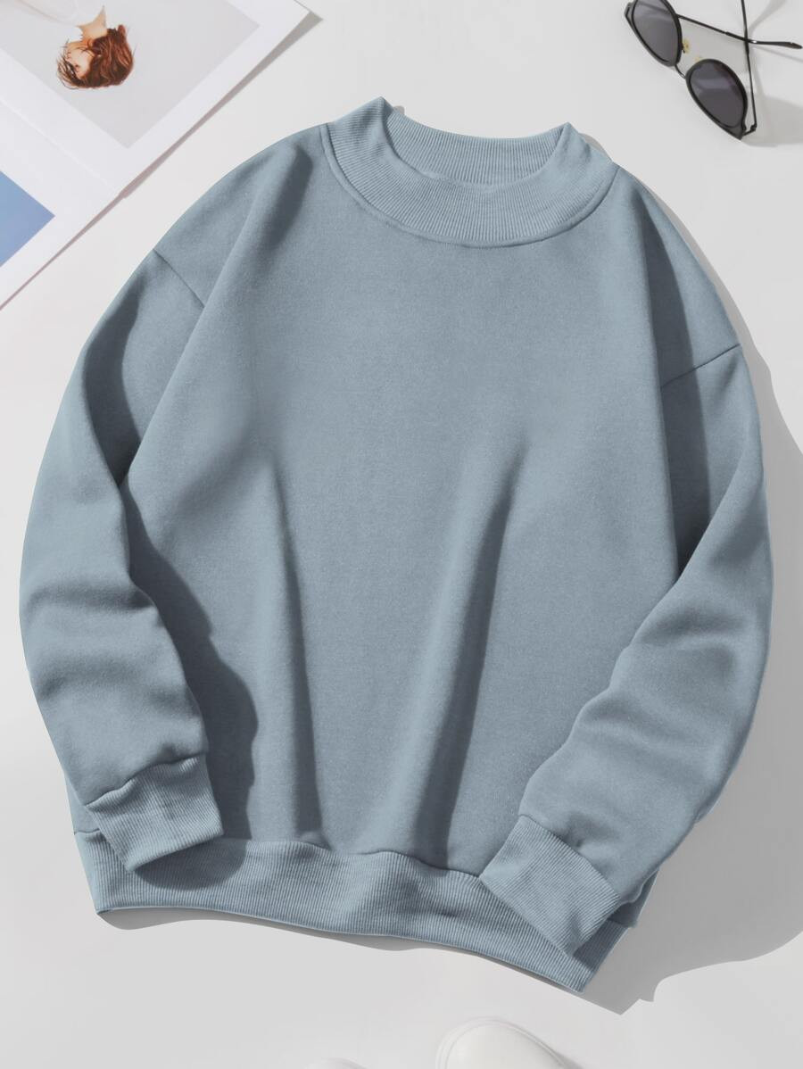 Solid Thermal Lined Pullover
   
      SKU: sw2208012196619548
          (100+ Reviews)    $10.00... | SHEIN