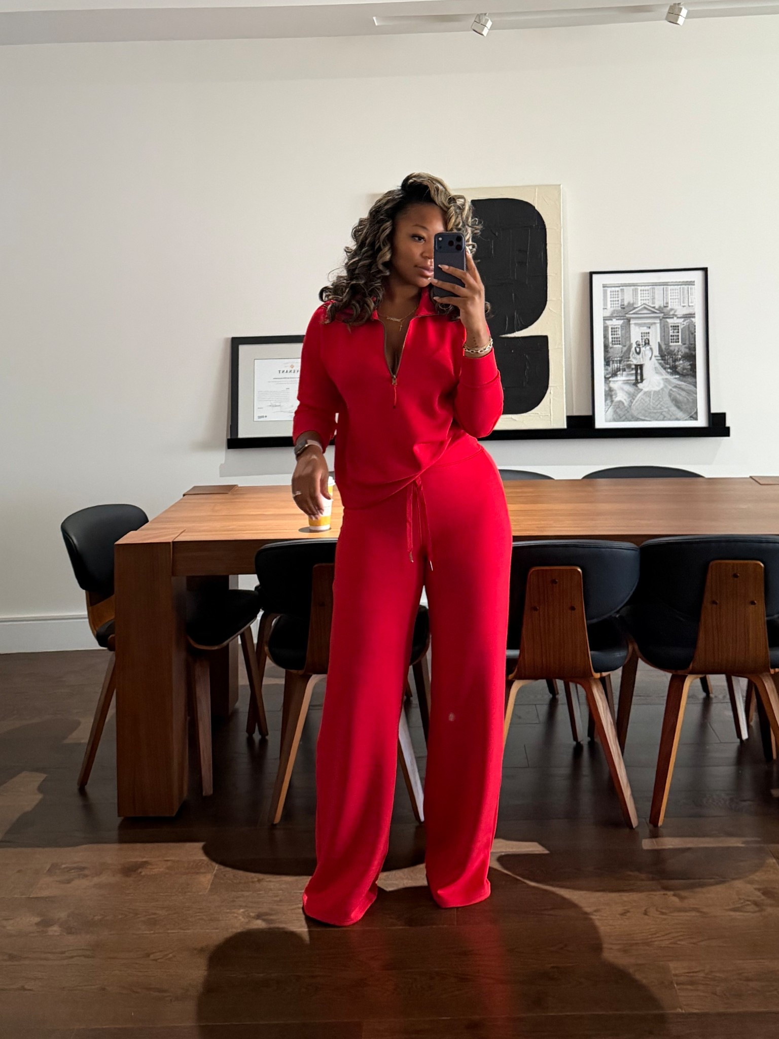 in my power color in one of my fav sets. Large top xl TALL bottoms ❤️🤏🏾🥰JANESHAXSPANX for $$ off your first order 

#LTKActive #LTKMidsize #LTKTall