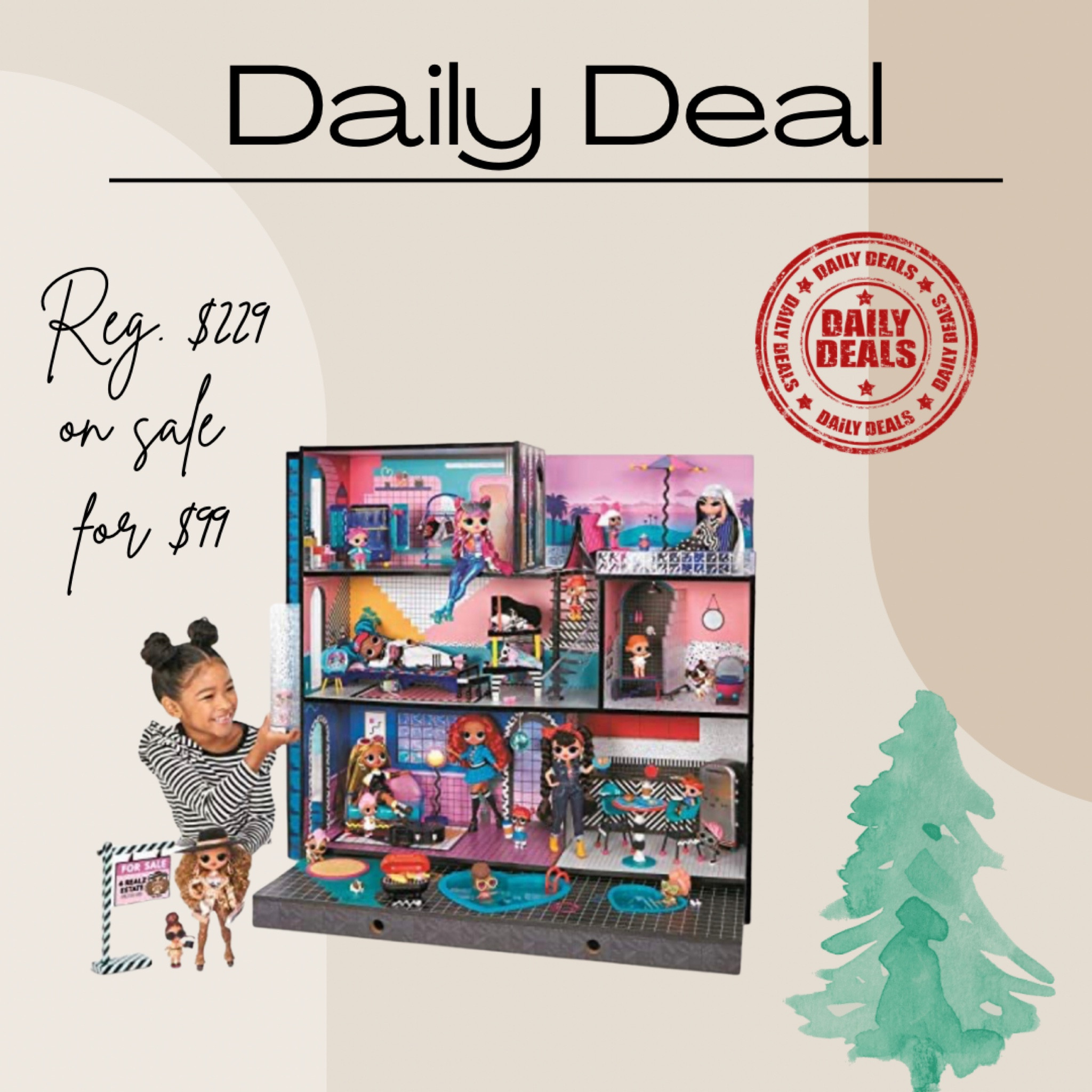 ✨LOL Surprise Wooden Doll House✨

Calling all girl moms!! This is a DEAL! Regular price is $229, on sale for $99! Christmas is in under 80 days!

#dailydeal #amazonfind #amazon #deals #lolsurprise

#LTKunder100 #LTKkids #LTKsalealert