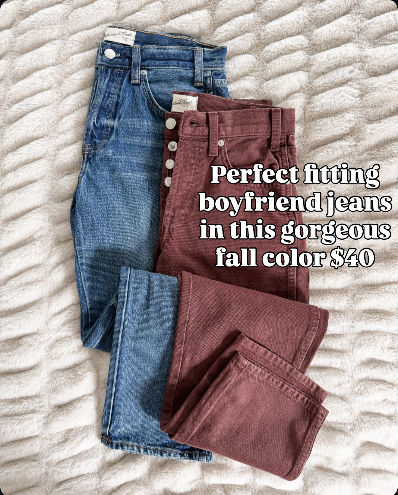 ‼️on sale for $28 ‼️ The perfect-fitting boyfriend jeans 🙌🏻 I already loved the classic wash, but this gorgeous fall color was an immediate yes! 🤎🍂

#LTKootd #LTKmomlife #LTKOver40