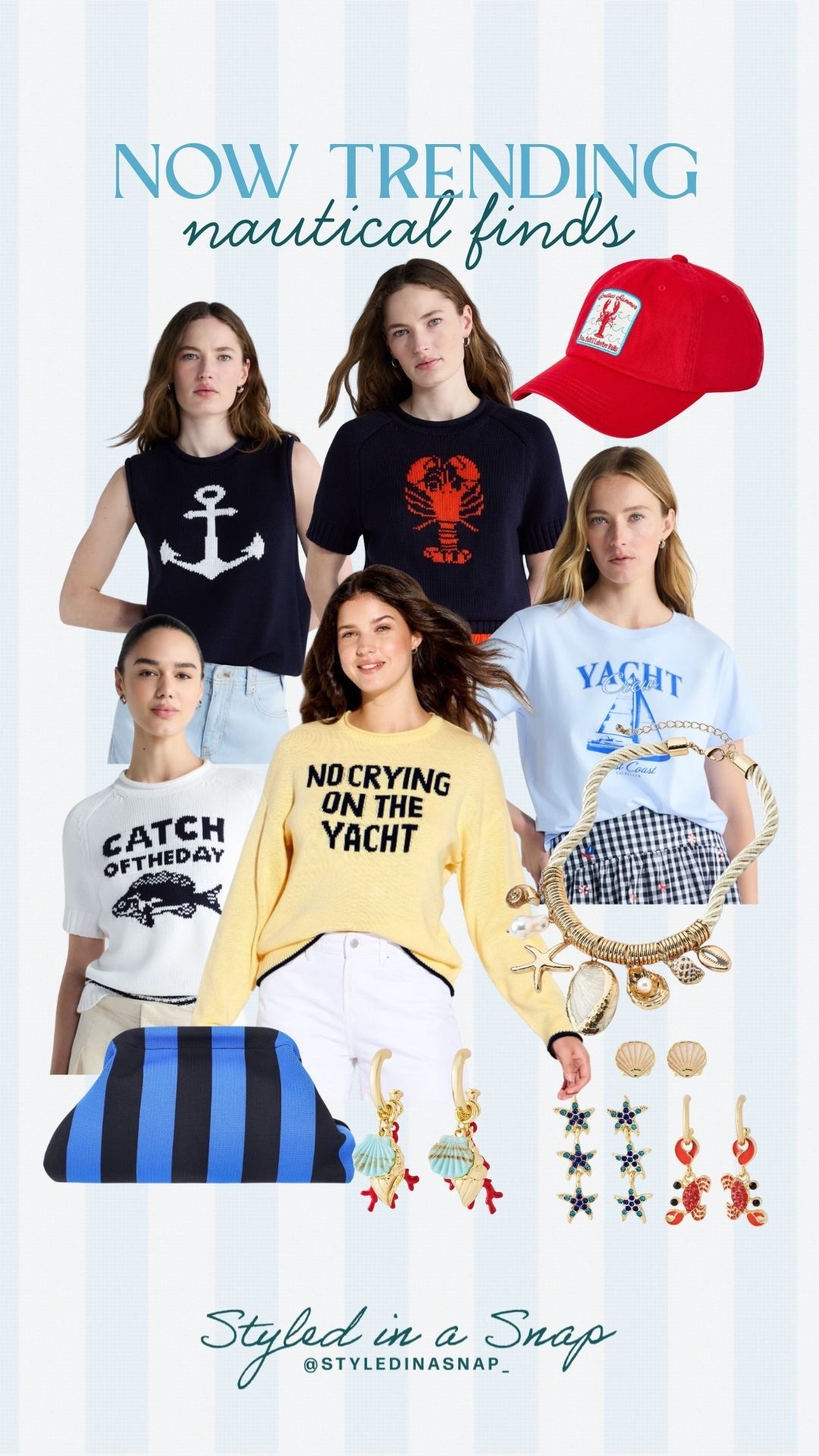 Nautical pieces are trending and this may be my new favorite trend. I love these fun tops and paired with some denim shorts, striped pants, or a chambray skirt would be so cute! They all look like they are from a super expensive boutique, but they are affordable and great quality. 
Coastal vibes, springtime outfit inspo, nautical outfit inspo

#LTKOver40 #LTKSeasonal #LTKSaleAlert