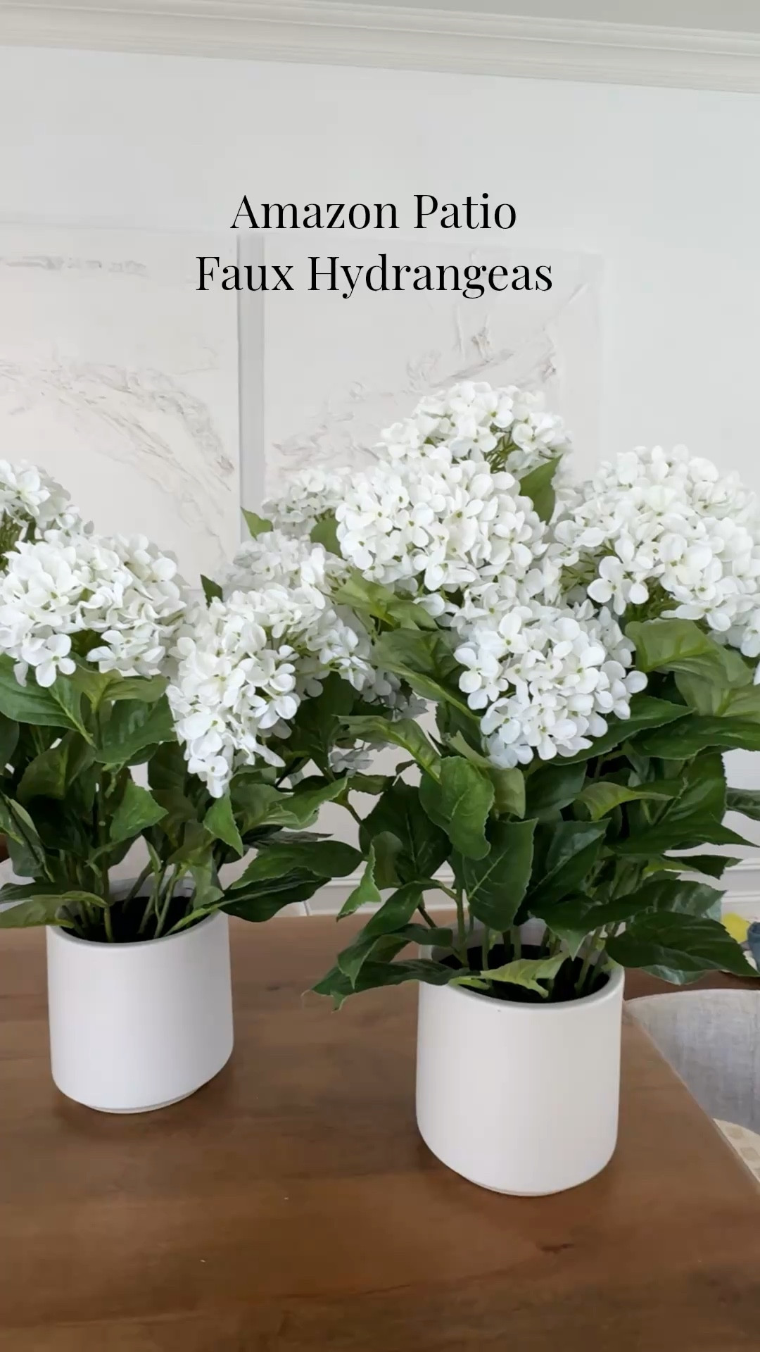 These just arrived. Set of two faux hydrangeas for outdoor patio 

#patio #amazon #fauxflower

#LTKHome #LTKmomlife #LTKOver40