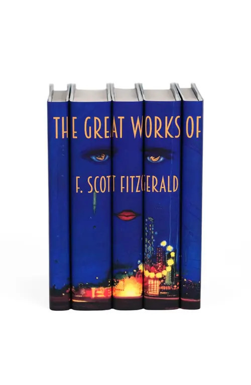 Juniper Books F. Scott Fitzgerald The Great Gatsby Cover Book Set in Blue at Nordstrom | Nordstrom