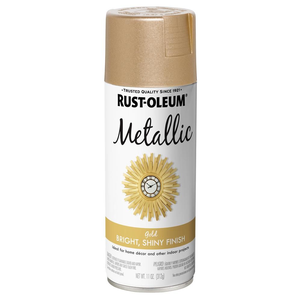 Rust-Oleum Specialty 11 oz. Metallic Gold Spray Paint (3 Pack) | The Home Depot