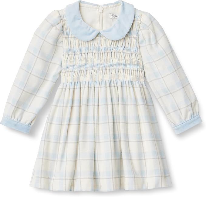 Amazon Essentials x Sofia Grainge Toddlers and Baby Girls' Long Sleeve Flannel Dress | Amazon (US)