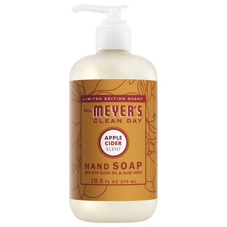 Mrs. Meyer’s Clean Day Hand Soap, Apple Cider Scent, 12.5 Fl Oz | Walmart (US)