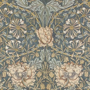 3794William Morris ~ Honeysuckle Wallpaper bypeacoquettedesigns | Spoonflower