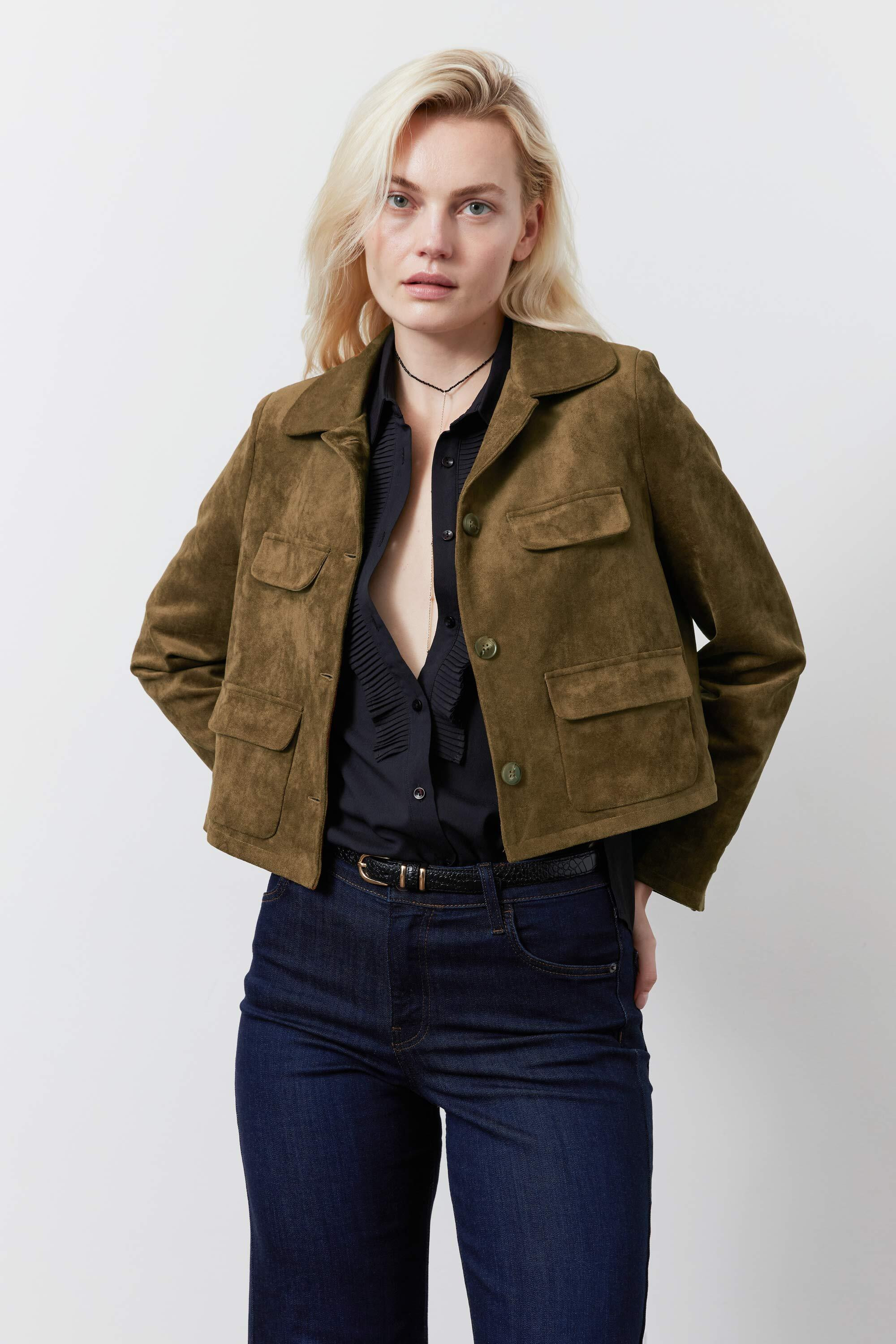 The Cropped Suede Jacket | Ruti