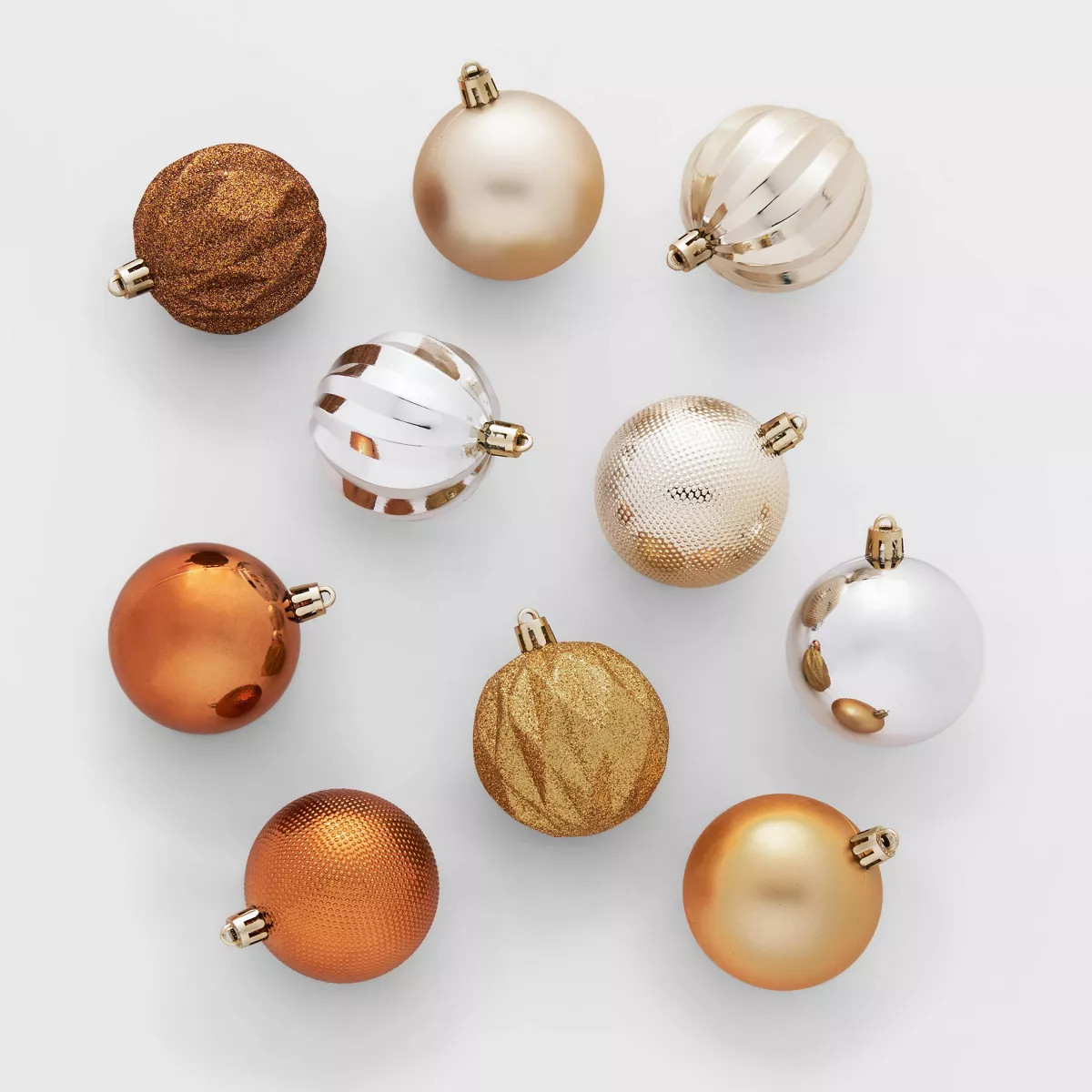 Shatter-Resistant Round Christmas Tree Ornament Set 100pc Mixed Metallics - Wondershop™ | Target