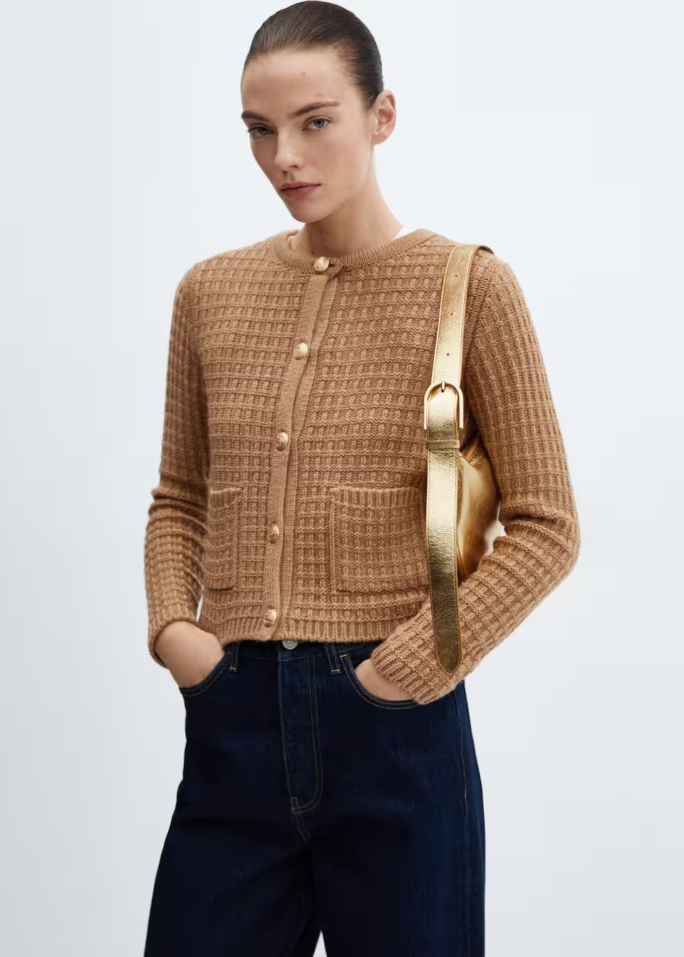 Button knit cardigan -  Women | Mango USA | MANGO (US)