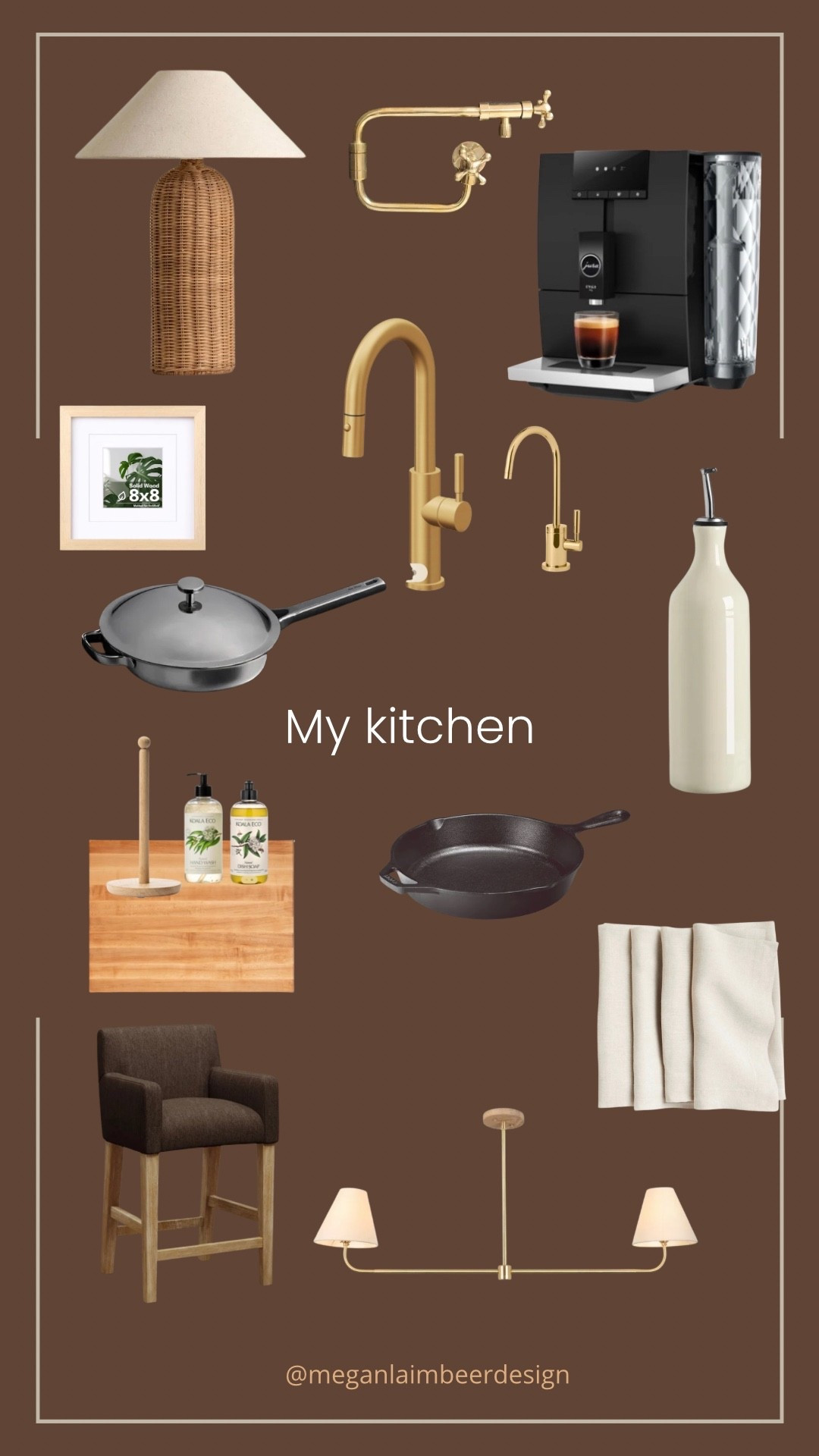 Linked as much as I could 
Island pendant is worleys lighting and lamp is ensia extra tall table lamp from lights&lamps

Faucets are both unlaquered brass 

The best olive oil dispenser 

#kitchen #remodel