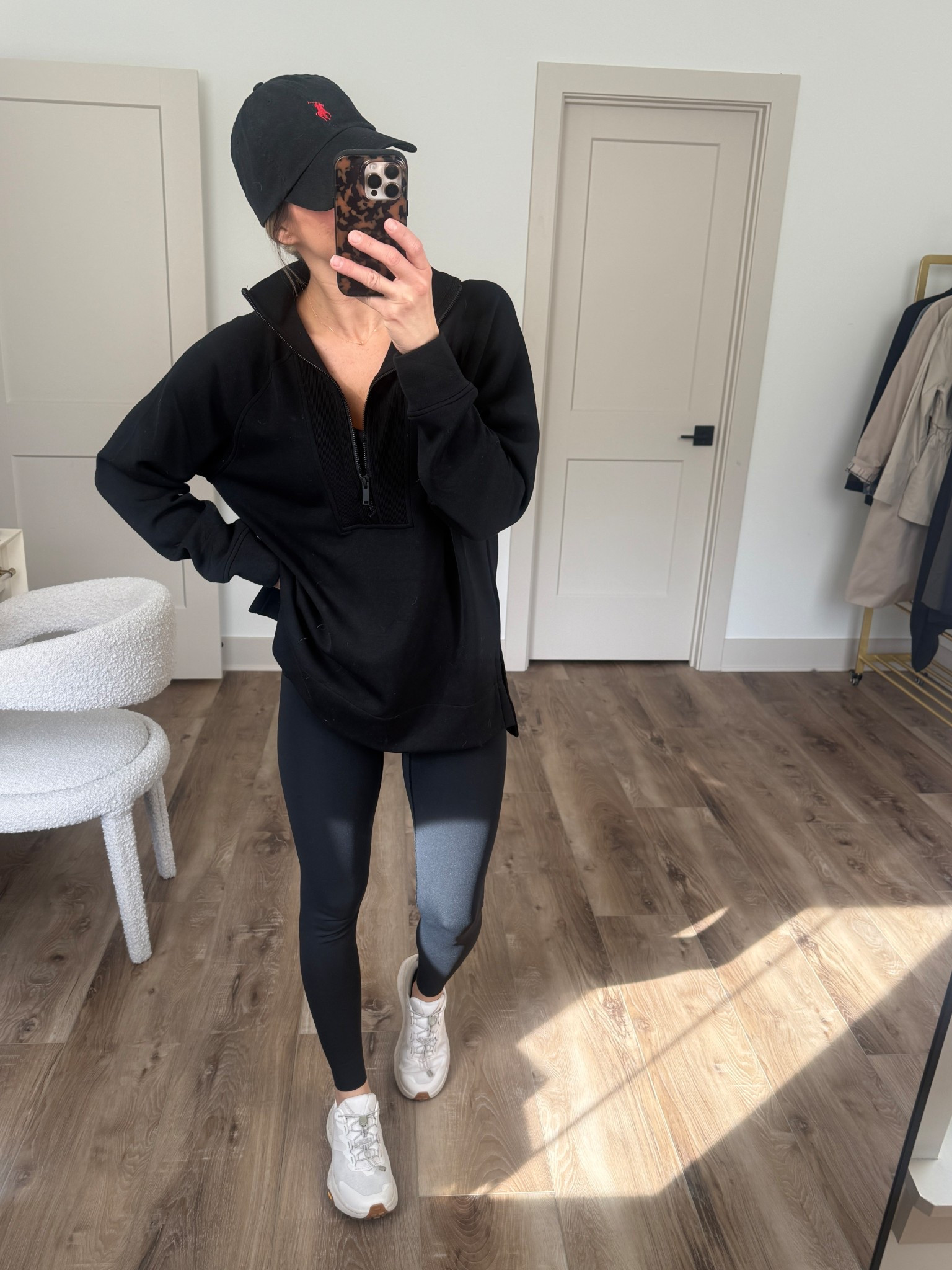 Wearing small leggings (full length), small sports brace, small tunic, sneakers tts (spanx code: LAWXSPANX - first time customers)

#LTKootd #LTKOver40 #LTKActive