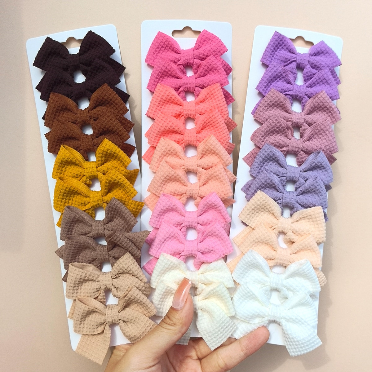 10pcs/Set New Cute Ribbon Bow Hair Clips, Handmade Hair Accessories For Girls | SHEIN