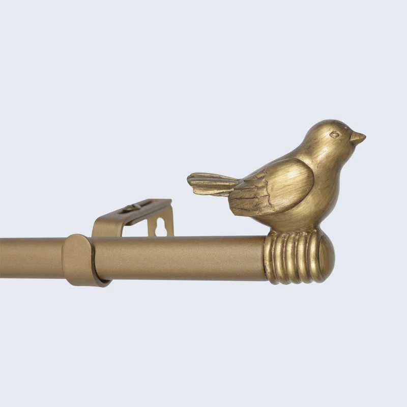 Clairvaux Steel Adjustable Single Curtain Rod | Wayfair North America