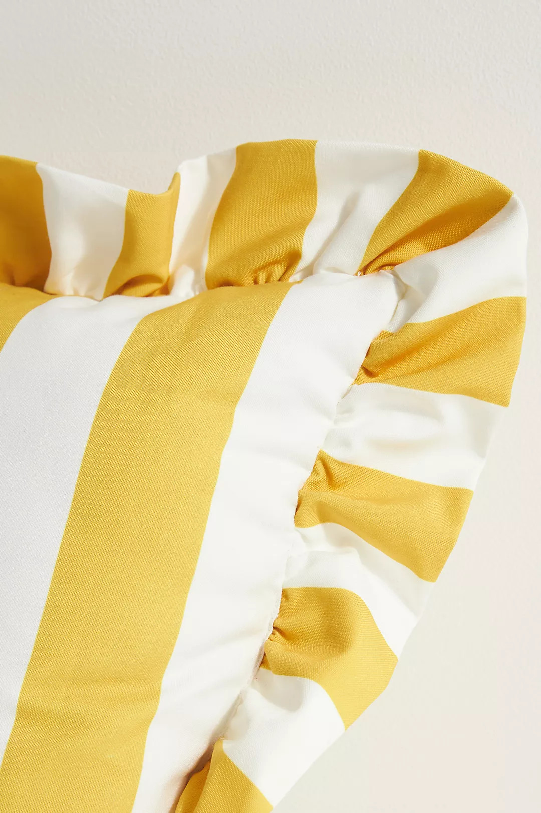 Maeve by Anthropologie Striped Ruffle Indoor/Outdoor Pillow | Anthropologie (US)