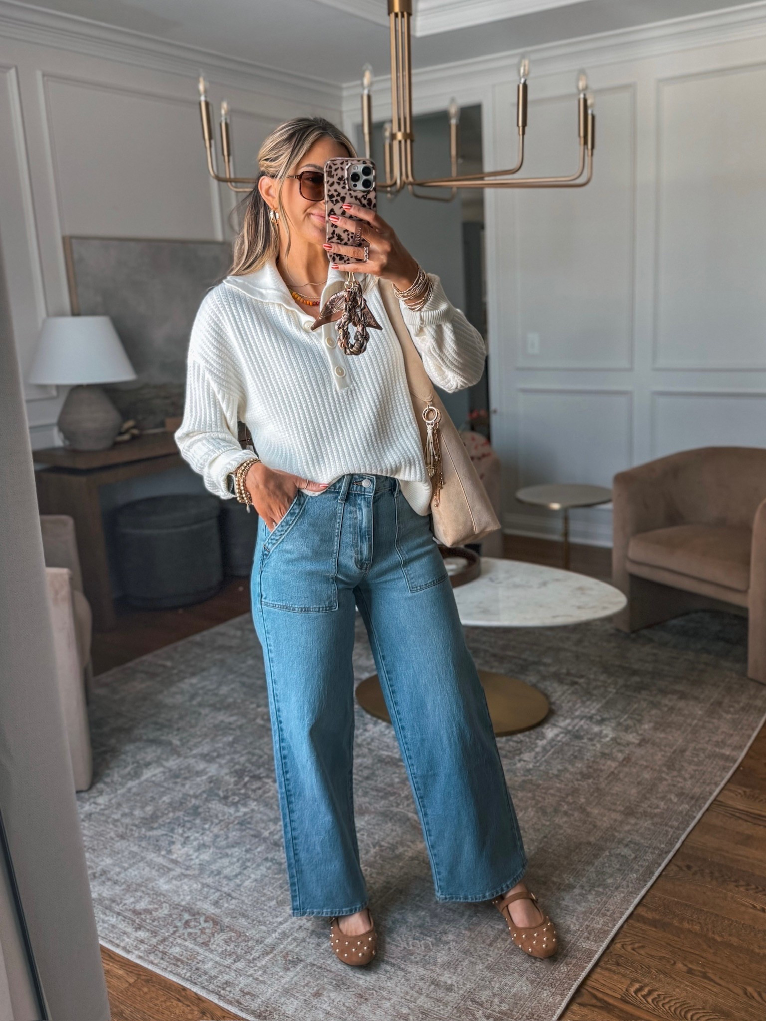 Walmart new arrivals! These jeans are SO good and their sweater is perfect to wear now and into spring! An elevated casual outfit idea! 

#LTKootd #LTKmomlife #LTKdayinmylife