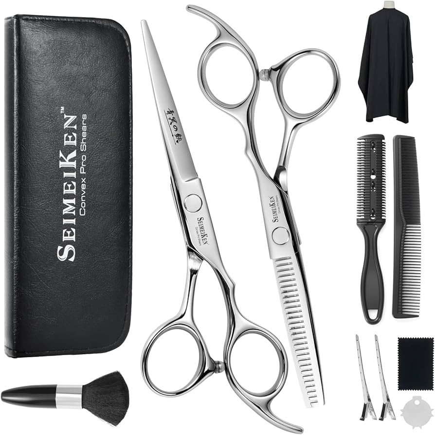 Hair Cutting Scissors Kit – 10PCS Professional Hair Shears Set - 6.0 Inch Haircut Scissors - Ha... | Amazon (US)