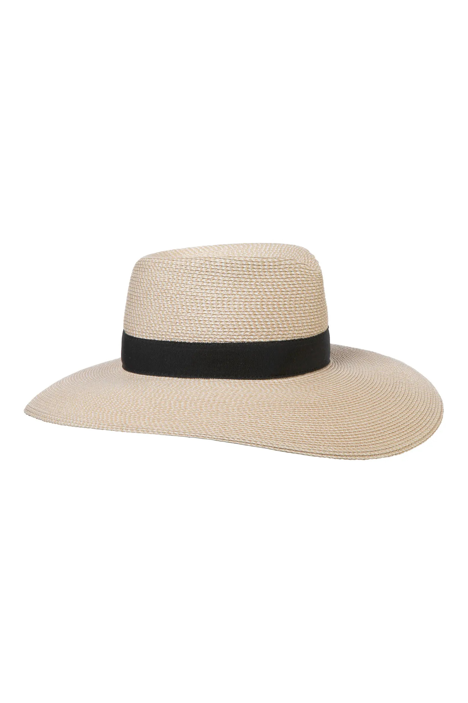 Eric Javits Daphne Broad Brim Straw Fedora (Women) | Nordstrom | Nordstrom