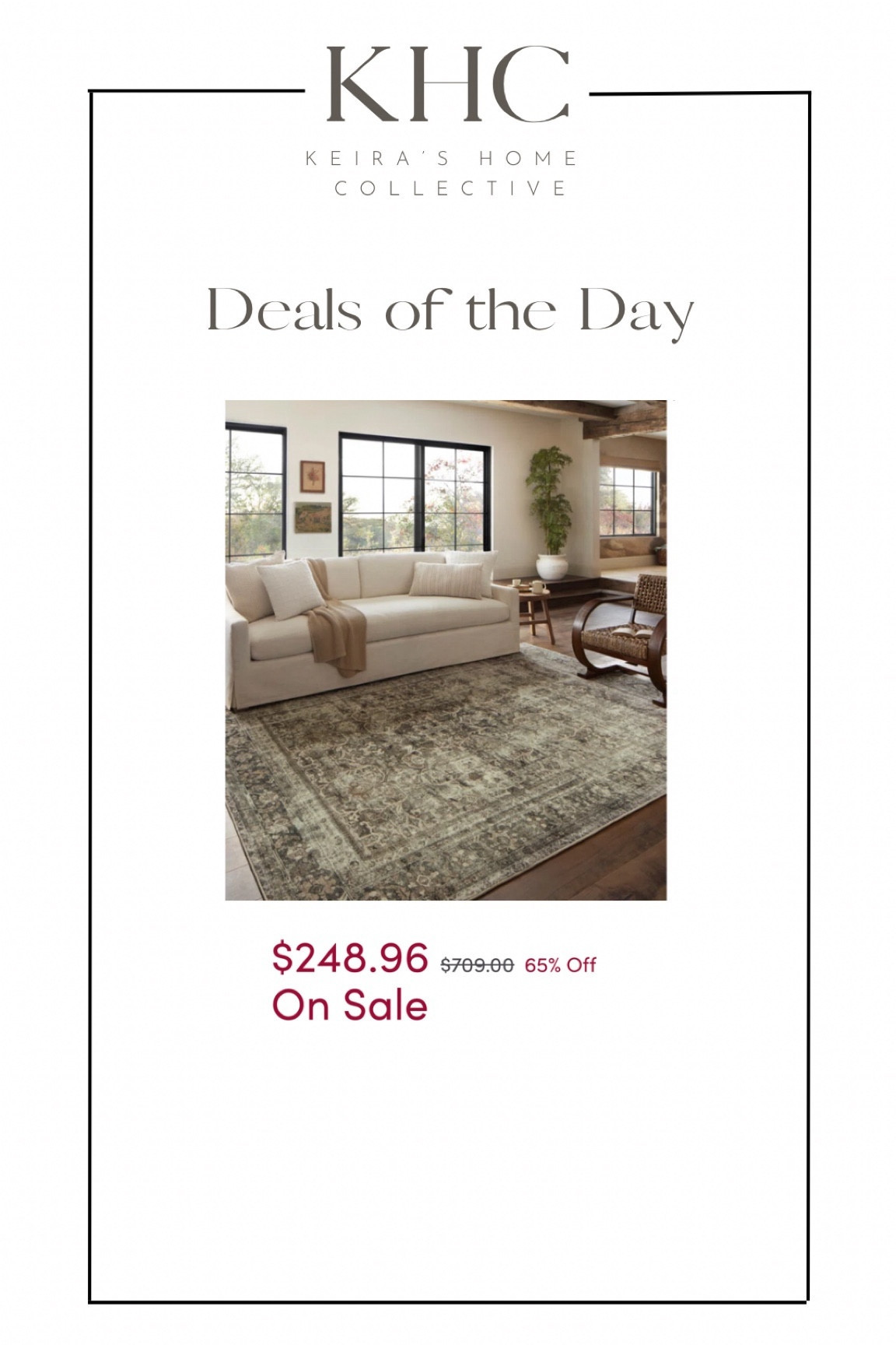 Wayfair deals! 

Area rug, neutral home, cyber week deals, living room decor, bedroom decor, neutral decor, loloi rug, deal of the day, home finds

#LTKCyberWeek #LTKhome #LTKsalealert