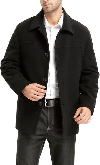 BGSD Men Matthew Wool Blend Car Coat - Regular and Big & Tall | Amazon (US)