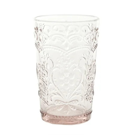 The Pioneer Woman Amelia 15.22-Ounce Rose Glass Tumblers, Set of 4 | Walmart (US)