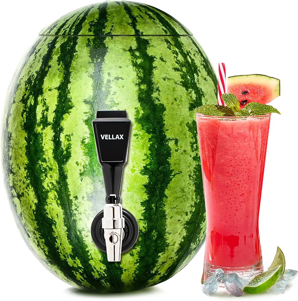 Watermelon Tap Beverage Dispenser Kit - Fruit Keg Tapping Kit & Coring Tool - Juice DIY Spigot, B... | Amazon (US)