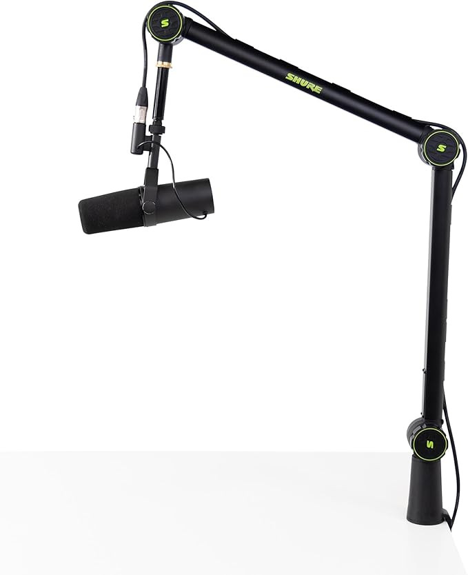 Shure by Gator Deluxe Articulating Desktop Podcasting Mic Boom Arm with Cable Management Channel;... | Amazon (US)