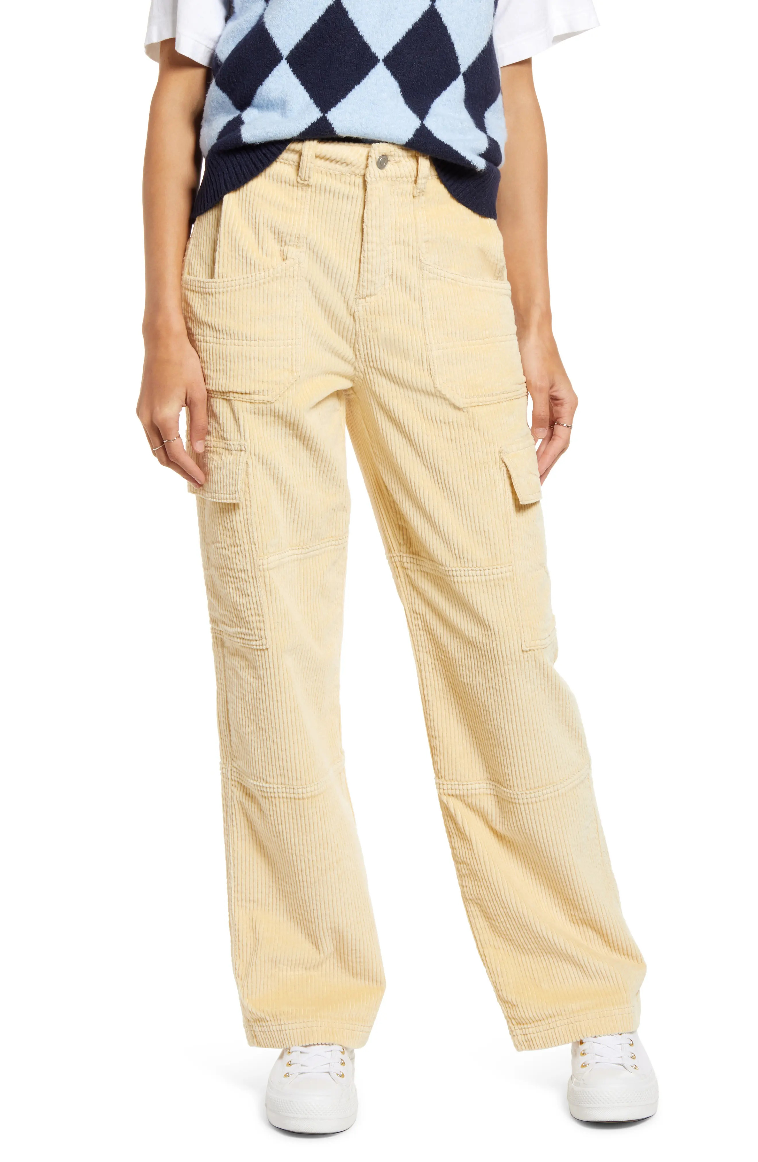 BP. Corduroy Cargo Pants, Size 27 in Tan Boulder at Nordstrom | Nordstrom