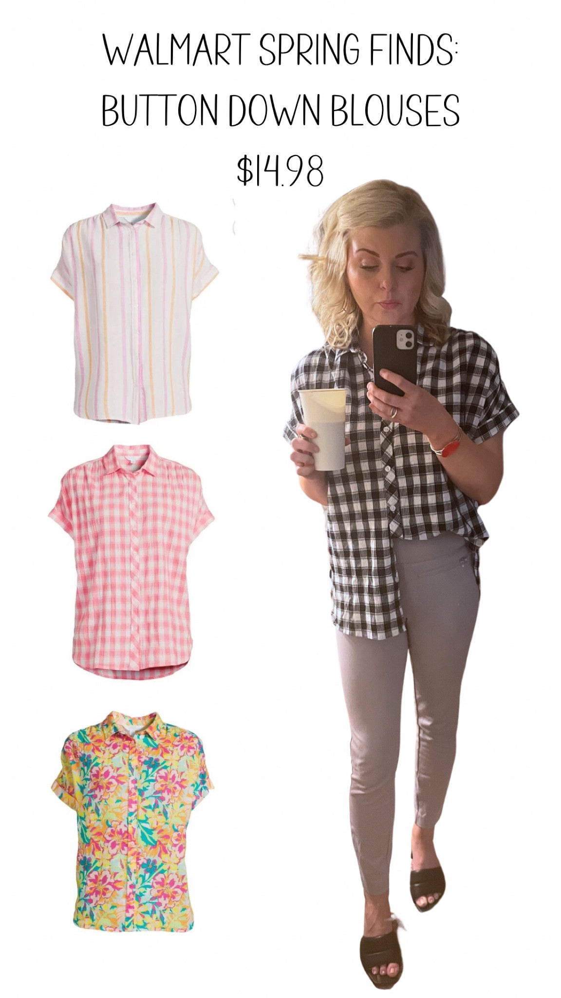 Spring fashion tops at Walmart are so cute! Cute blouses that can be dressed up or down for work, brunch, or travel! 
#spring #springfinds #traveloutfits #walmart #springtops #springworkwear #springworkoutfit #workoutfit #outfitsforwork #budget #springtops

#LTKfit #LTKstyletip #LTKworkwear