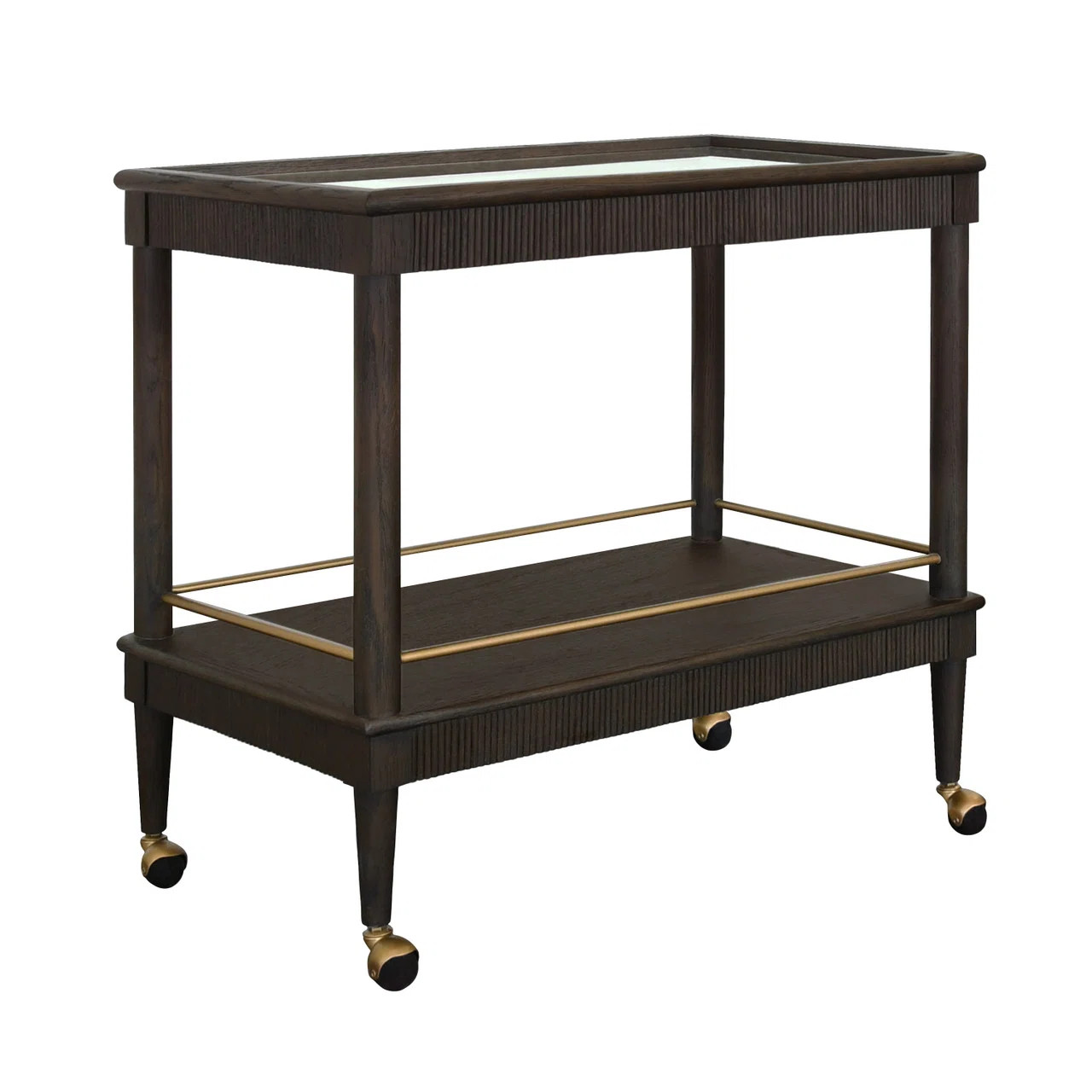 Worlds Away Dublin Solid Wood Bar Cart | Wayfair | Wayfair North America
