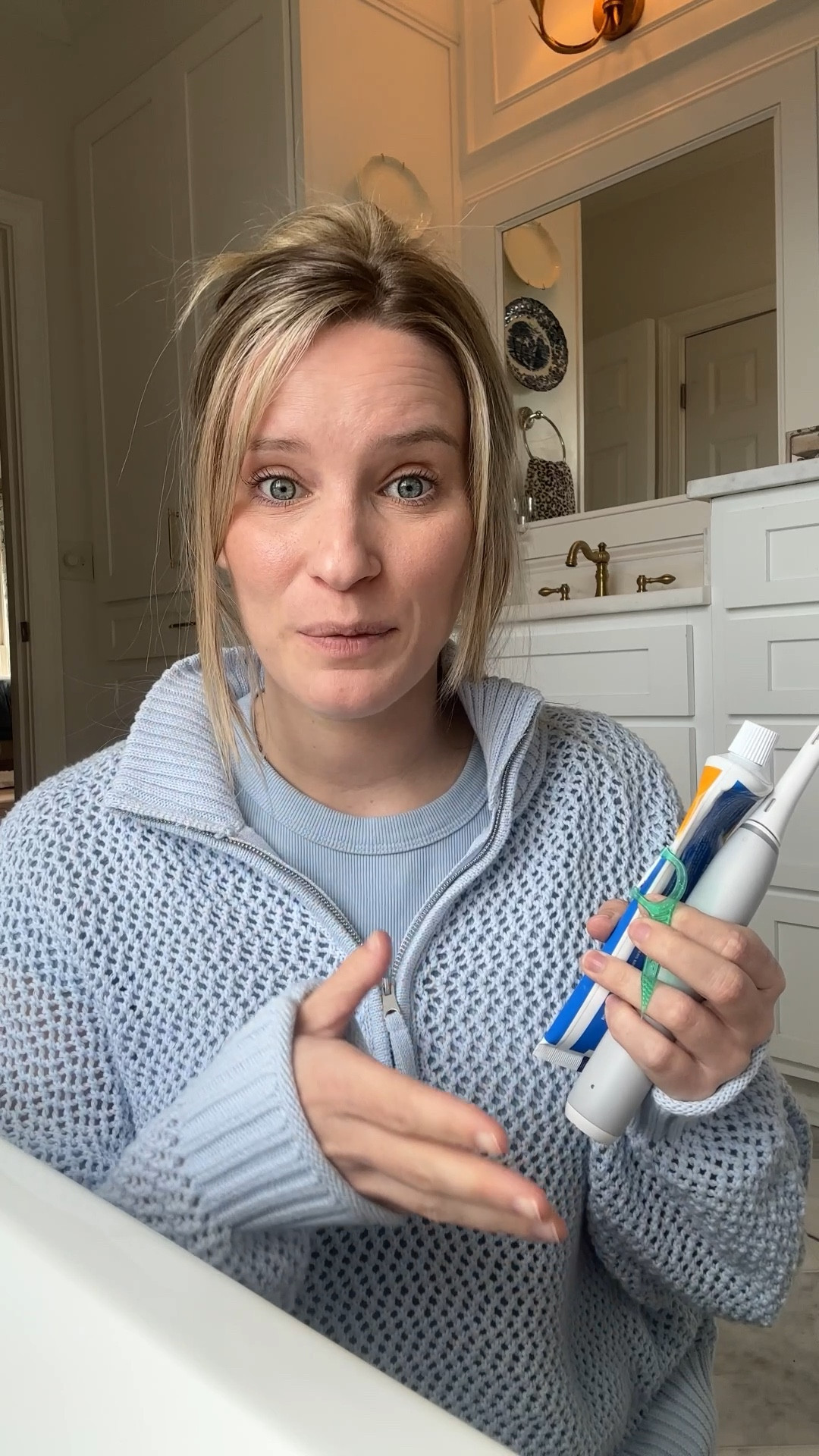 The dental hygiene products that impressed my dentist even after not going for 5 years!!! The very best toothbrush- Oral-B iO specifically, cheater floss picks, and Arm & Hammer toothpaste that scares away cavities 😂🦷🪥 Keep in mind, I’m not a Dr. -these are just what’s working for me and was approved by mine!

#LTKgrwm #LTKBeauty #LTKselfcare