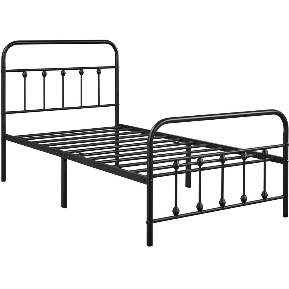 Yaheetech Classic Metal Bed Frames with High Headboard and Footboard for Children Boys Girls Kids... | Walmart (US)