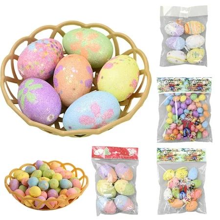 LOVEBAY 6,12,46Pcs/Set Colorful Easter Hanging Egg Decorations For DIY Crafts Easter Decor | Walmart (US)