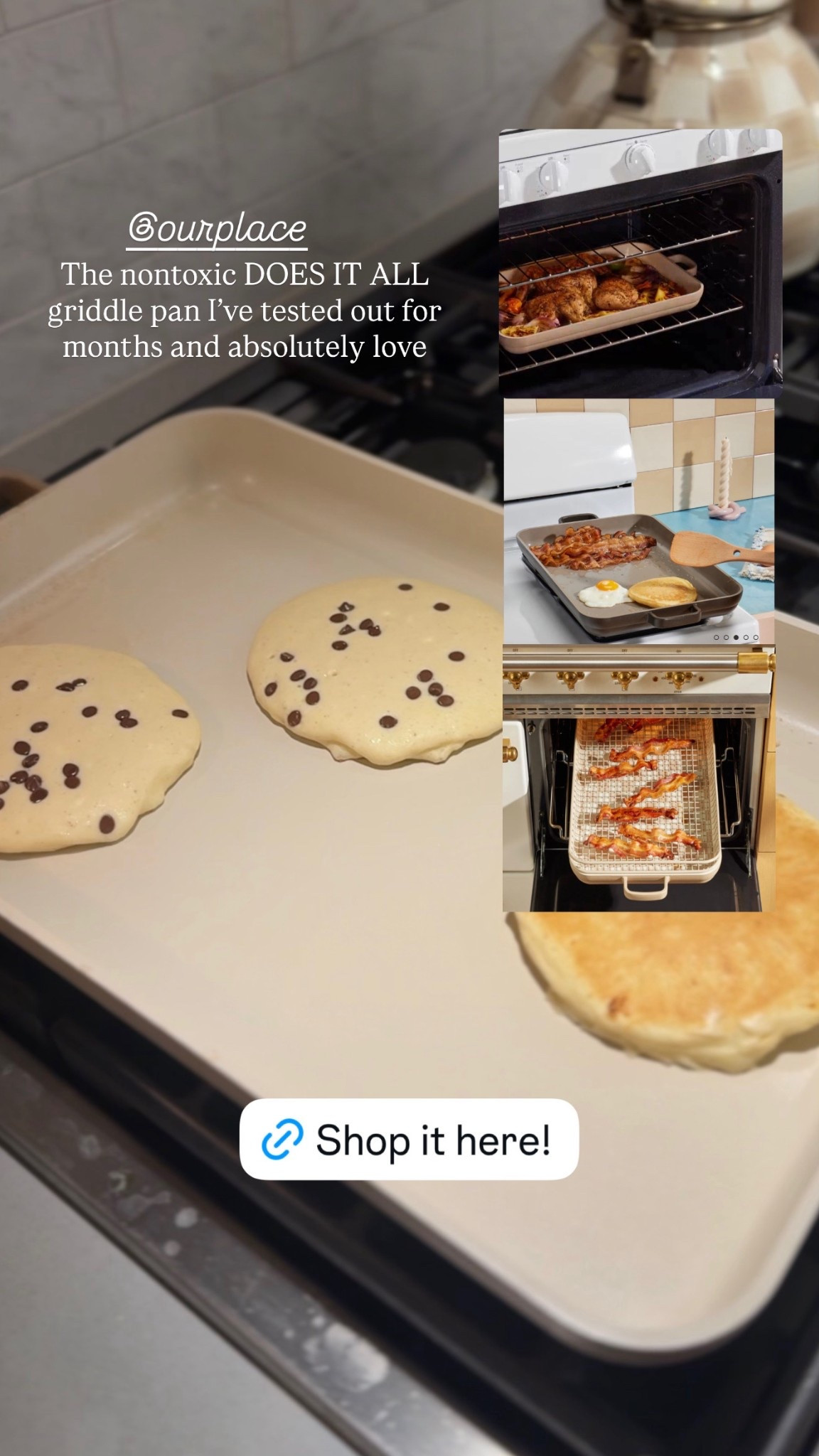 Our favorite non-toxic griddle pan that is super versatile! 