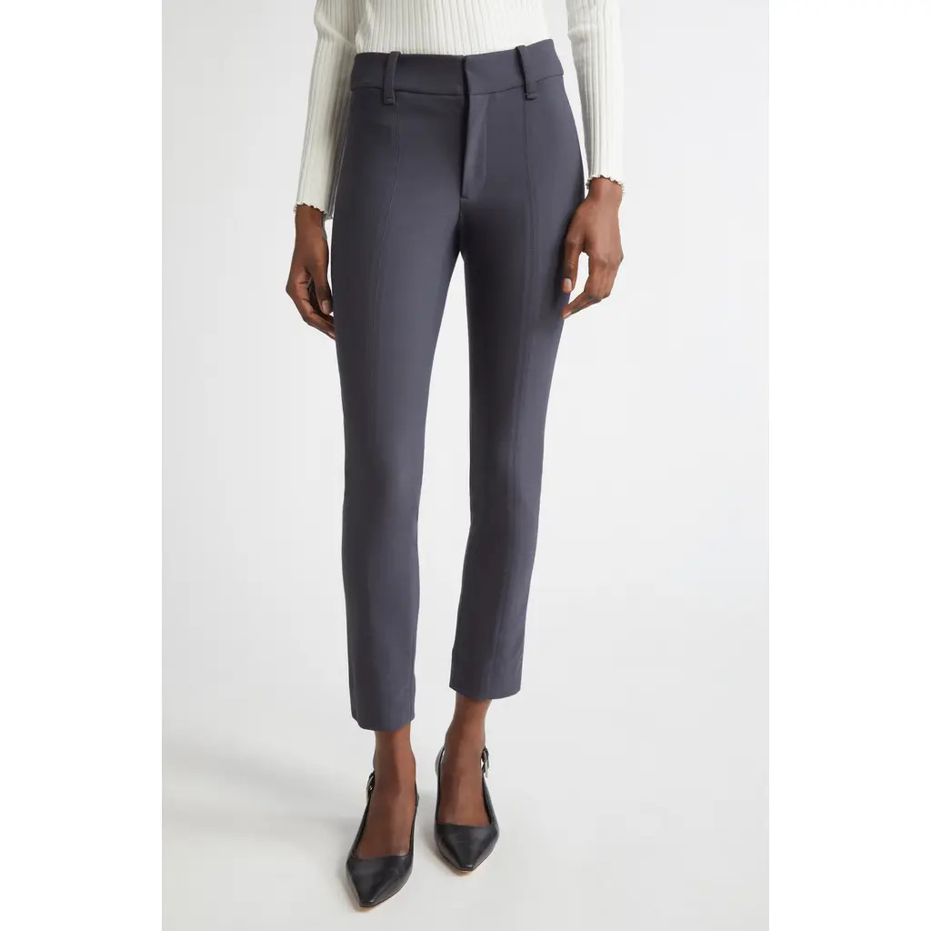 Vince High Waist Crop Cigarette Pants in Graphite at Nordstrom Rack, Size 00 | Nordstrom Rack