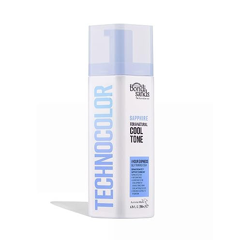 Bondi Sands Technocolor Sapphire 1 Hour Express Self Tanning Foam|Best for Fairer Skin Tones Looking to Achieve a Natural, Cool Toned Tan|6.76 fl. oz. | Amazon (US)