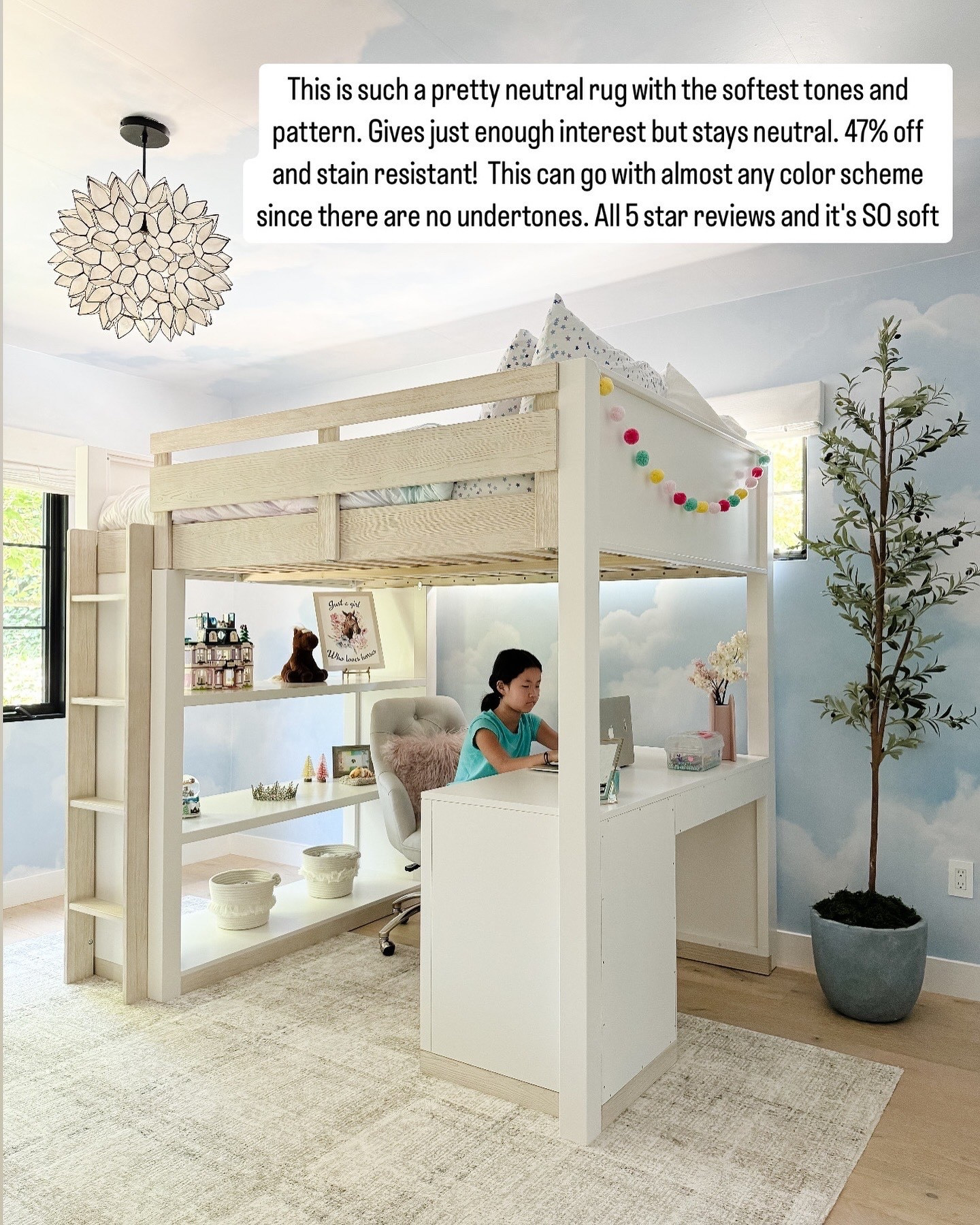 This is such a pretty neutral rug with the softest tones and pattern. Gives just enough interest but stays neutral. 47% off and stain resistant! This can go with almost any color scheme since there are no undertones. All 5 star reviews and it's SO soft

#LTKHome #LTKSaleAlert #LTKFindsUnder100