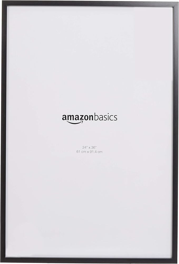 Amazon Basics Poster Photo Picture Frames - 24 x 36 Inches, 2-Pack, Black | Amazon (US)