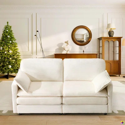 Wauseon 69.3"W Corduroy Sofa Couch | Wayfair North America
