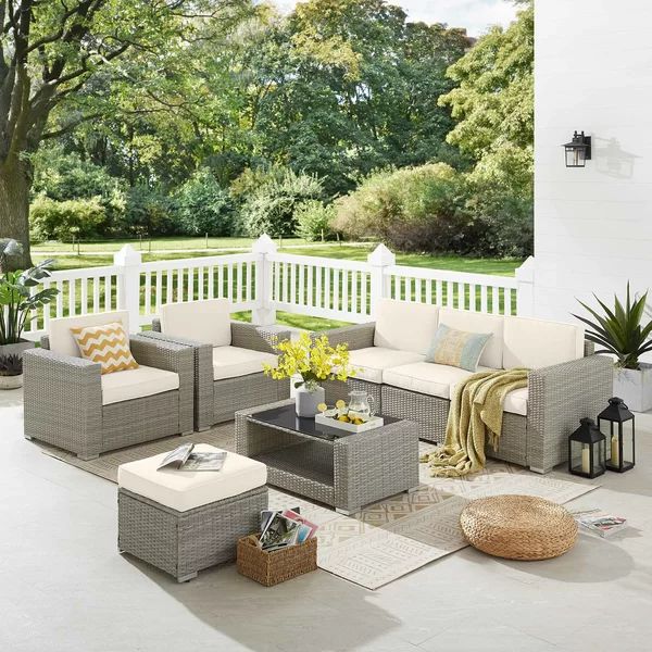 Britte 5 Piece Rattan Sofa Seating Group with Cushions | Wayfair North America