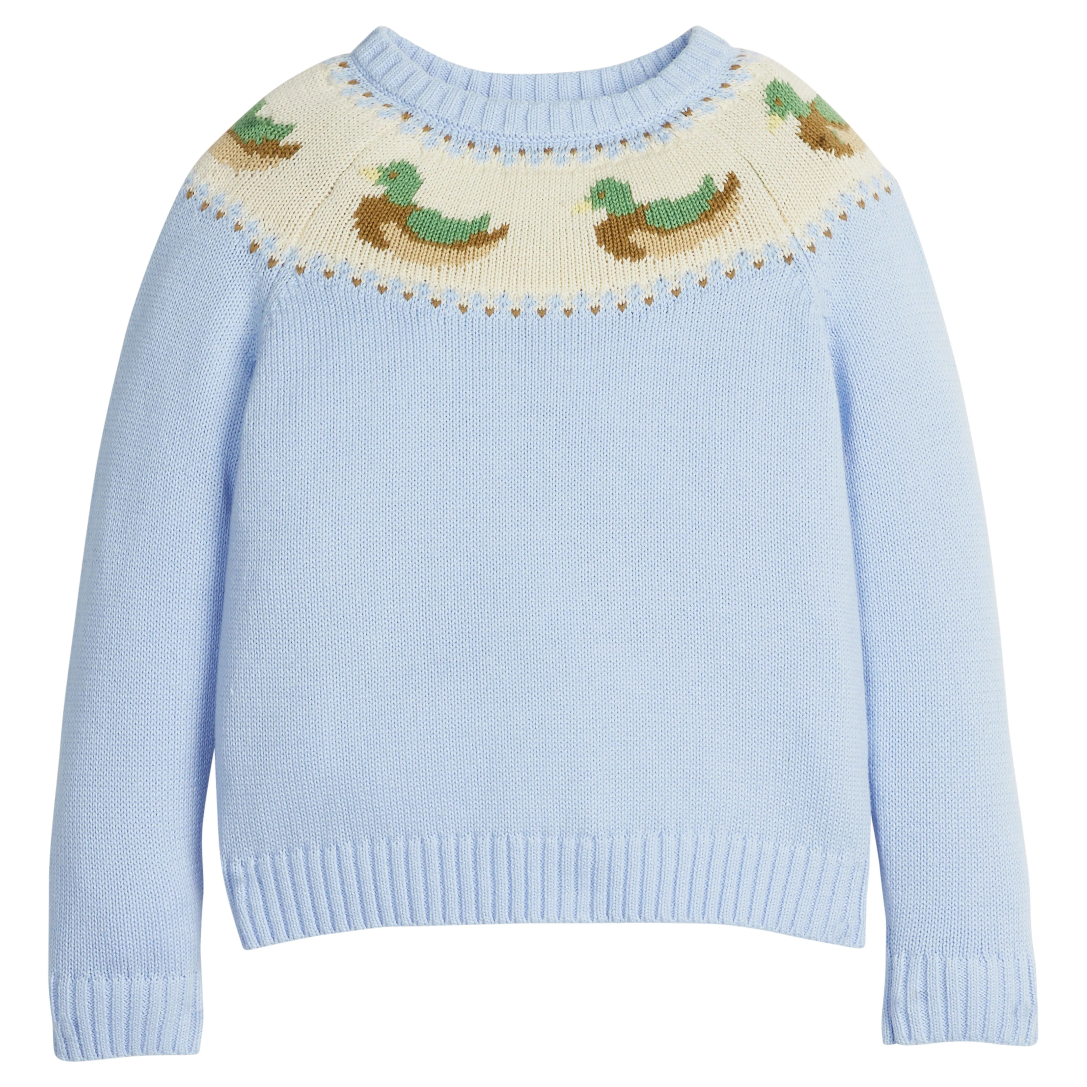 Boy's Fair Isle Sweater - Mallard | Little English | Little English