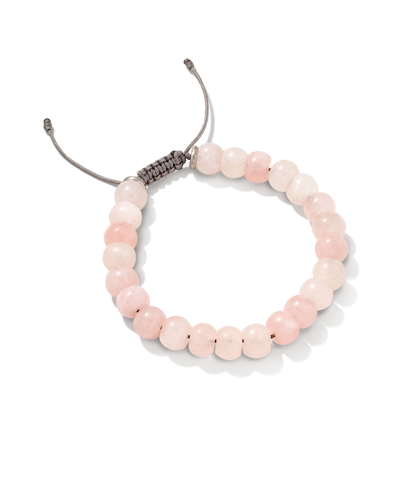 Cade Oxidized Sterling Silver Beaded Bracelet in Rose Quartz | Kendra Scott