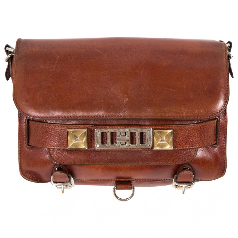 Sac bandoulière ps11 en cuir Proenza Schouler Marron en Cuir - 4256970 | Vestiaire Collective FR