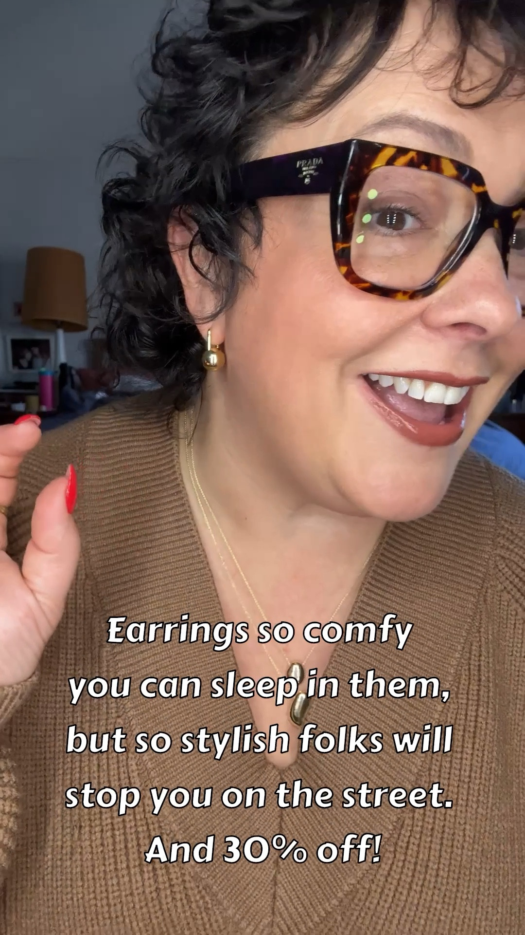 Obsessed with the @analuisany Perry earrings. 14K gold over brass tarnish proof waterproof sweat proof so comfy you can sleep in them and workout in them. Price is so nice plus this weekend 30% off and free gift with orders $130+ #analuisa #analuisaambassador #bestdeal 

#LTKFindsUnder50 #LTKCyberWeek #LTKSaleAlert