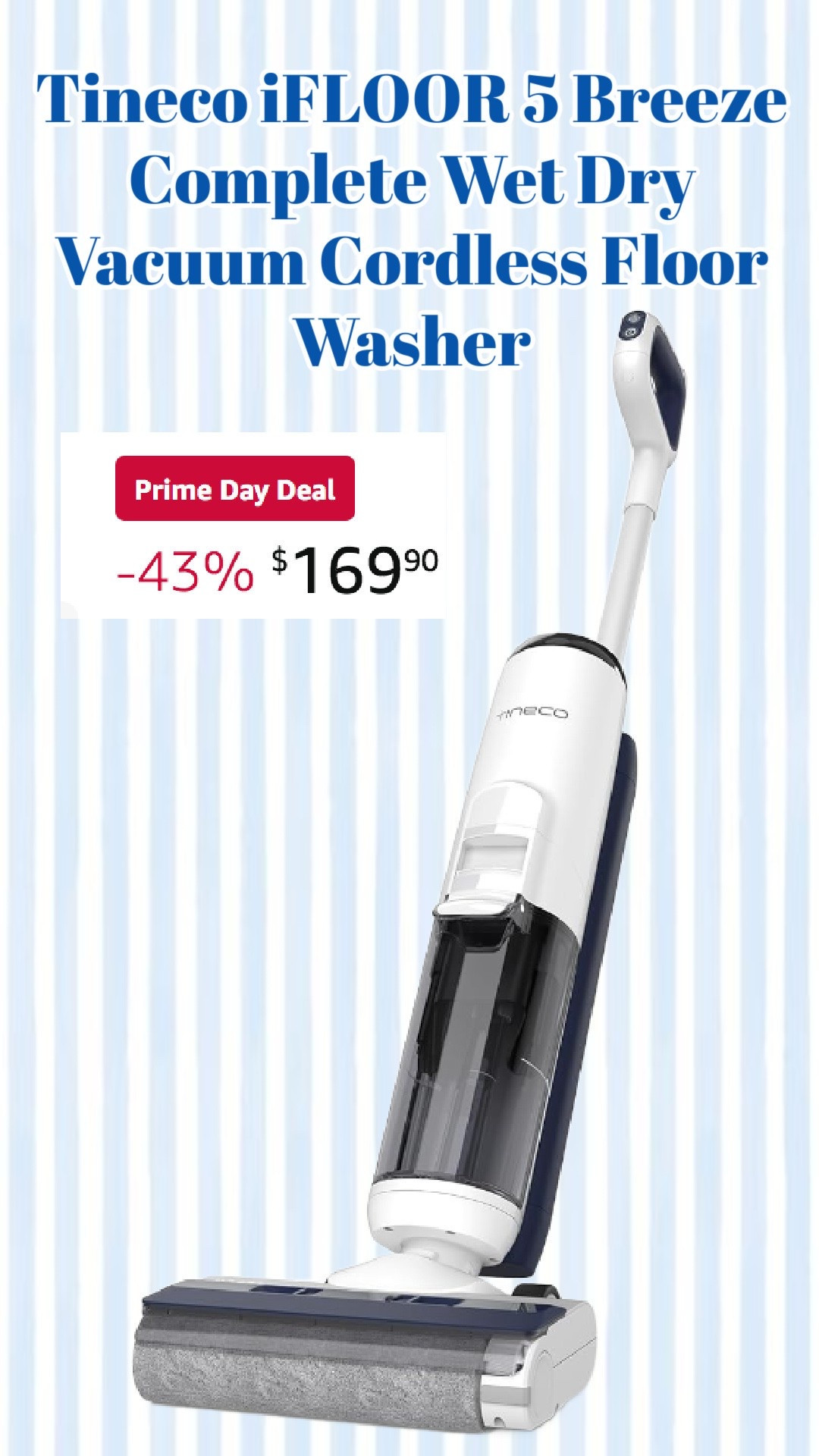 We have and love this vacuum/mop! It works really well for spills and quick clean ups!

Amazon Prime Day Deals
Prime Day Finds
Prime Day Favorites
Prime Day Must Haves
Best Prime Day Deals
Prime Day Home Deals
Prime Day Fashion Finds
Prime Day Beauty Deals
Prime Day Kitchen Finds
Prime Day Organization Finds
Prime Day Travel Essentials
Prime Day Tech Deals
Prime Day Under $25
Prime Day Under $50
Prime Day Under $100
Amazon Best Sellers
Amazon Favorites
Amazon Must Haves
Amazon Home Finds
Amazon Fashion Finds
Amazon Beauty Favorites
Amazon Kitchen Essentials
Amazon Organization Products
Amazon Travel Must Haves
Amazon Daily Deals
Amazon Hidden Gems
Amazon Viral Finds
Amazon TikTok Made Me Buy It
Amazon Customer Favorites
Amazon Top Rated Finds
Amazon Summer Essentials
Back to School Finds
Teacher Favorites
College Essentials
Dorm Room Finds
Cleaning Favorites
Laundry Room Essentials
Pantry Organization
Closet Organization
Home Refresh Finds
Everyday Essentials
Classic Style Finds
Preppy Amazon Finds
Affordable Luxury Finds
Coastal Home Finds
Neutral Home Decor
Kitchen Gadgets
Coffee Bar Essentials
Hosting Essentials
Travel Favorites
Road Trip Essentials
Workout Essentials
Beauty Must Haves
Skincare Favorites
Hair Tool Deals
White Sneaker Finds
Fall Transition Pieces
Wardrobe Staples
Capsule Wardrobe Essentials
Best Amazon Deals Today
Lightning Deals
Limited Time Deals
Worth the Hype Amazon Finds

#LTKdayinmylife #LTKmomlife #LTKSaleAlert